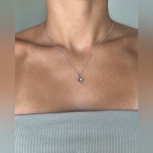 Cute little silver pendant heart